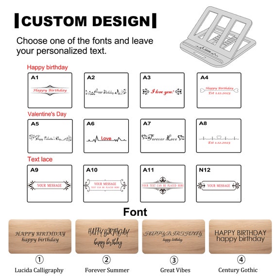 Birthday Gift  Custom Wood Laptop Holder - Macbook Stand, Riser, Desk Setup, Unique & Folding Design for Home Office and New Job Gift - Image 8