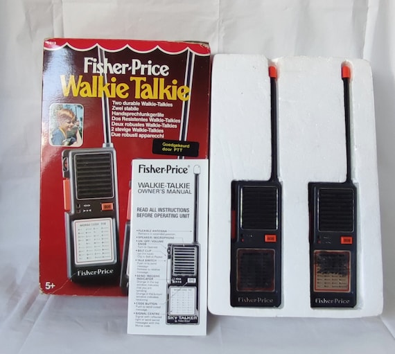 Vintage Fisher Price Sky Talkers Walkie Talkies #815 (1983) - Image 3