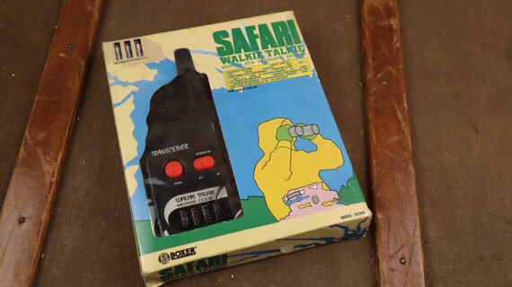 Walkie Talkie Functional Walkie Talkie Transceiver Retro Kids Games Detective Spies Old Walkie Talkies Original case - Image 5