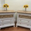 SOLD! Do NOT PURCHASE! Modern Two-Toned Nightstands, Gold and White Nightstand SOLD! Do NOT PURCHASE! Modern Two-Toned Nightstands, Gold and White Nightstand