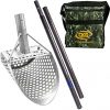 CKG Sand Scoop Metal Detecting Shovel Beach Water Detector Sifting Tool with Carbon Fiber Handle Pole CKG Sand Scoop Metal Detecting Shovel Beach Water Detector Sifting Tool with Carbon Fiber Handle Pole