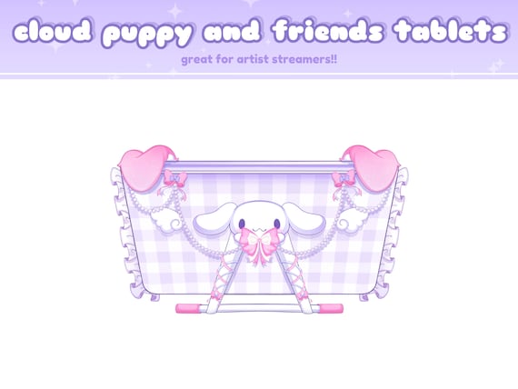 Cloud Puppy Artist Graphic Drawing Tablets for Twitch/Youtube/Discord | Stream Assets | Puppy, Wacom, Kawaii |