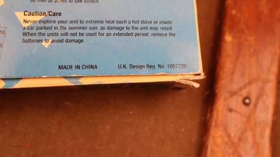 Walkie Talkie Functional Walkie Talkie Transceiver Retro Kids Games Detective Spies Old Walkie Talkies Original case - Image 7