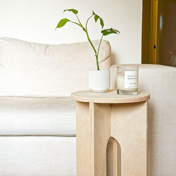 Wooden Stool. Modern Side Table. Indoor Plant Stand. Small Side Table. Modern Plant Stand. End Table. Laptop Table. Bedside Table. - Image 2