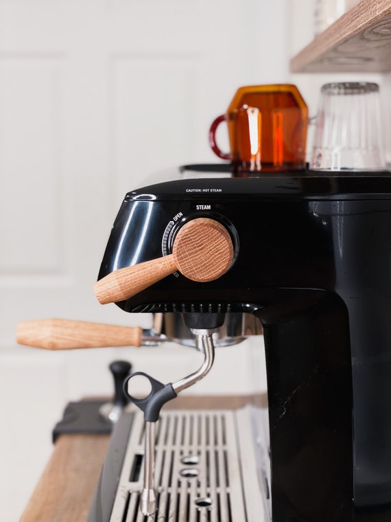 Wooden Steam Lever and Water Knob for Breville Dual Boiler - Slayer Mod Compatible - Image 3