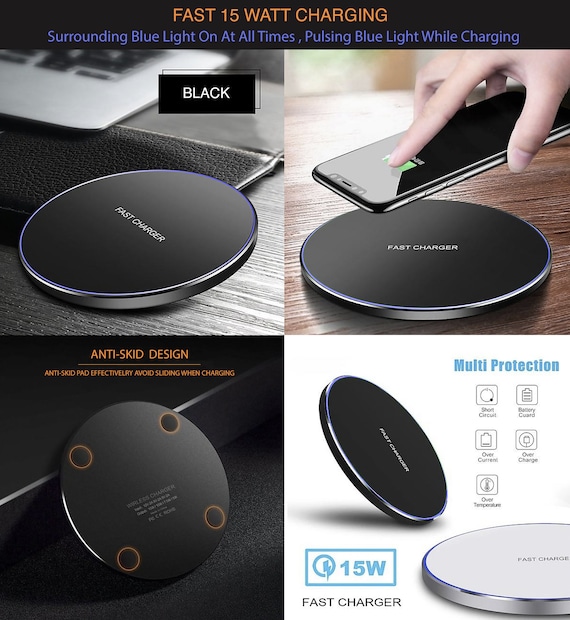 Wireless Charger Pad Universal iPhone Android Original Design Charging Station Medallion Fast Charging Gift Holiday Celestial Moon - Image 8