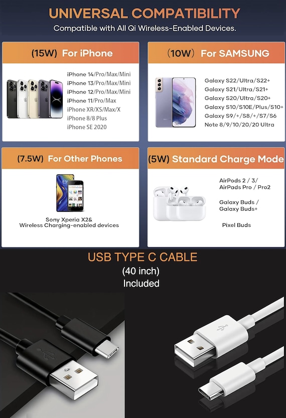 Wireless Charger Pad Universal iPhone Android Original Design Charging Station Medallion Fast Charging Gift Holiday Celestial Moon - Image 9