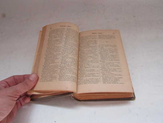 Reference Greek to Latin dictionary, Greek to Latin dictionary , antique dictionary book, for collection, Greek Latin translation dictionary - Image 5