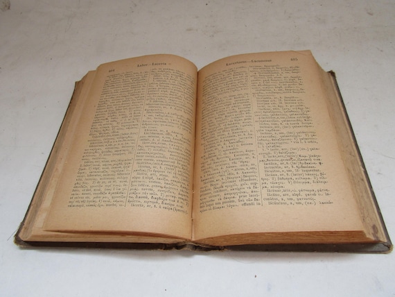 Reference Greek to Latin dictionary, Greek to Latin dictionary , antique dictionary book, for collection, Greek Latin translation dictionary - Image 7