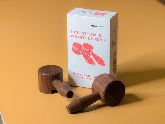 Wooden Steam Lever and Water Knob for Breville Dual Boiler - Slayer Mod Compatible - Image 2