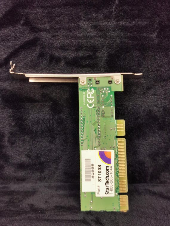 Vintage Startech 10/100 Mbps  Part ST100S Ethernet PCi Network Card Adapter