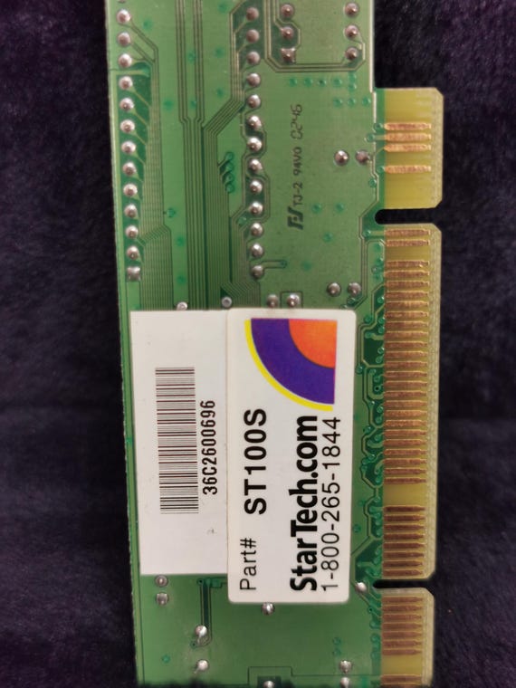 Vintage Startech 10/100 Mbps  Part ST100S Ethernet PCi Network Card Adapter - Image 2