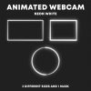 ANIMATED White Neon Webcam Border | Twitch Webcam Overlays | Stream Camera Frame