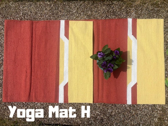 Yoga Mat And Meditation Rug Handwoven From Natural Cotton With Unique Indian Designs For Birthday Gift And  Yoga Present Travelmat - Image 9