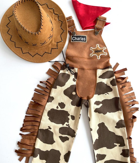 Personalized Toddler Cowboy Brown Western outfit*Infant Brown Wild west suit*Toddler Rodeo Outfit*1st Birthday outfit*Cowboy pants for baby - Image 4