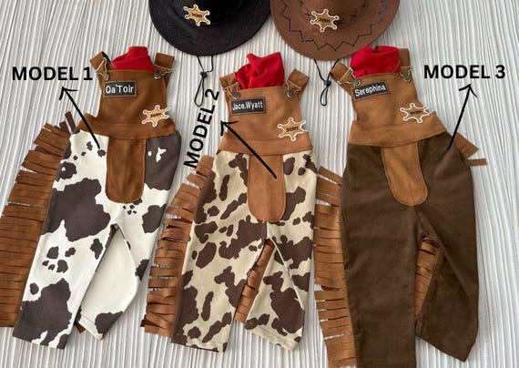 Personalized Toddler Cowboy Brown Western outfit*Infant Brown Wild west suit*Toddler Rodeo Outfit*1st Birthday outfit*Cowboy pants for baby - Image 9