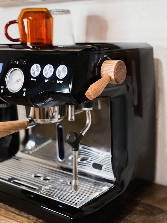 Wooden Steam Lever and Water Knob for Breville Dual Boiler - Slayer Mod Compatible