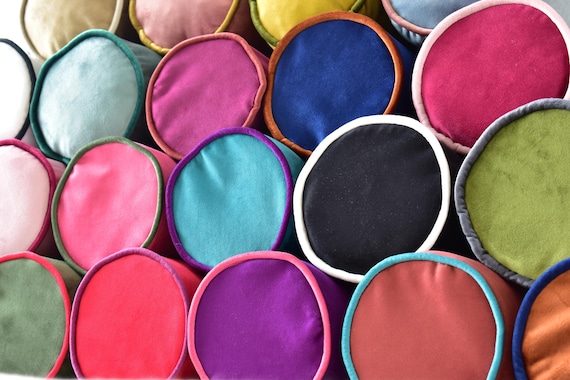 Velvet bolster pillow cover with piping * Bolster body pillow cover * Decorative Pillows * Headboard cushion cover * Cylindrical pillowcase - Image 3