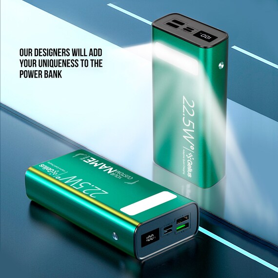 Power bank Gelius Lightstone GP-PB300i 20000mAh QC+PD 22.5W Green - Image 2