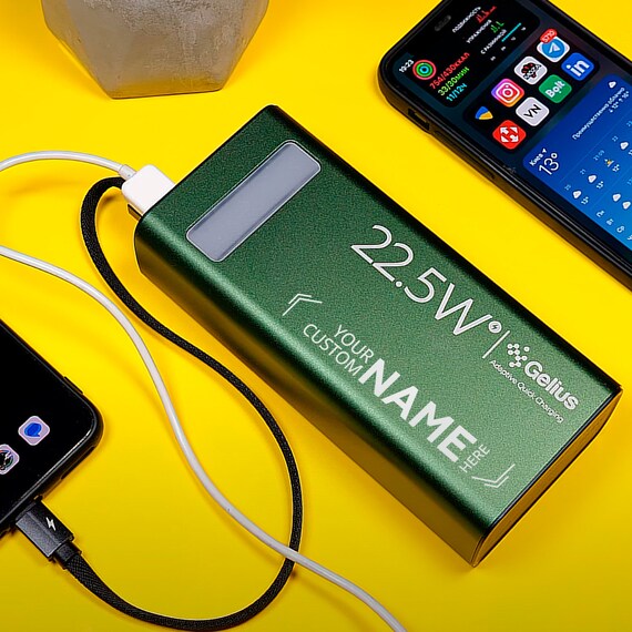 Power bank Gelius Lightstone GP-PB300i 20000mAh QC+PD 22.5W Green - Image 5