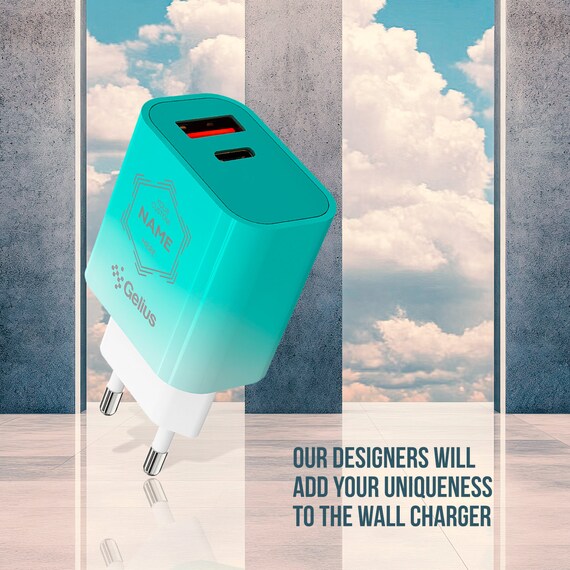 Gelius Merge gp-hc060 gan usb+Type-C 30W (QC/PD/PPS) network charger Mint - Image 4