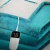 Heated Blanket Electric Throw 50"X60", Heating Blanket with 10 Heat Levels 1/2/4/6/8 Hours Auto-Off Overheat Protection