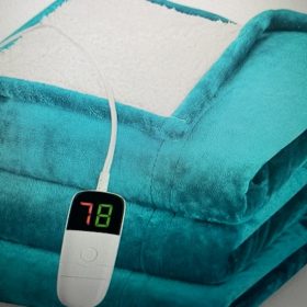 Heated Blanket Electric Throw 50"X60", Heating Blanket with 10 Heat Levels 1/2/4/6/8 Hours Auto-Off Overheat Protection Heated Blanket Electric Throw 50"X60", Heating Blanket with 10 Heat Levels 1/2/4/6/8 Hours Auto-Off Overheat Protection