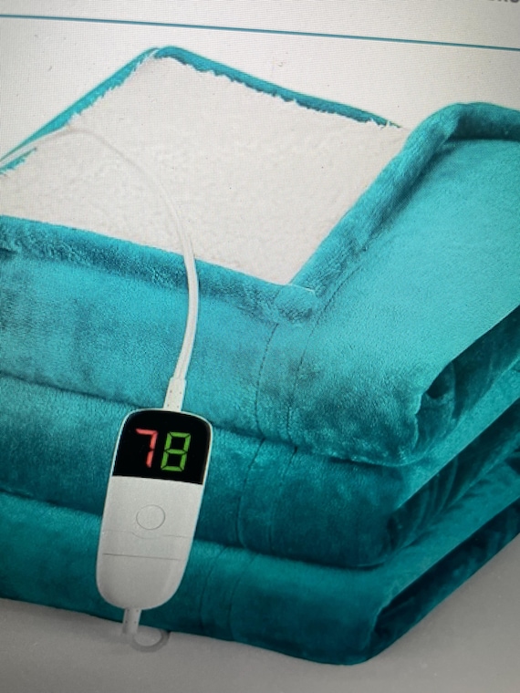 Heated Blanket Electric Throw 50"X60", Heating Blanket with 10 Heat Levels 1/2/4/6/8 Hours Auto-Off Overheat Protection - Image 6