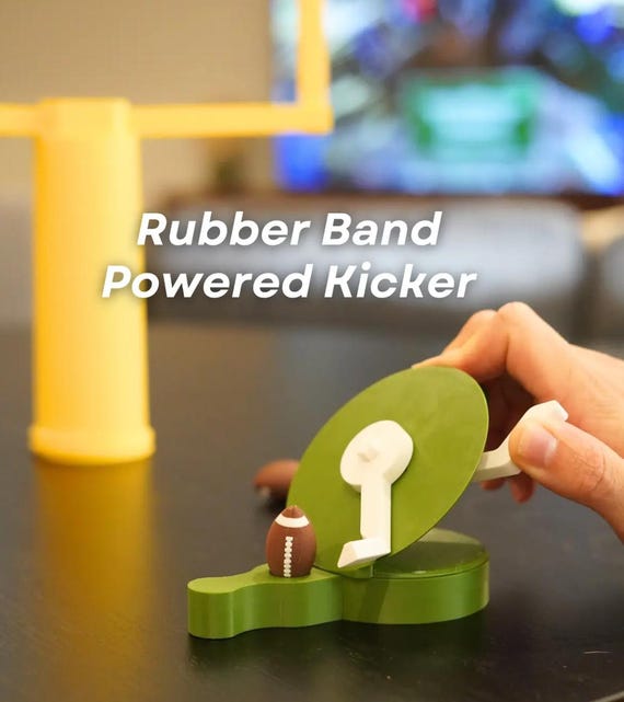 Desktop Football | With Fully Collapsing Field Goal Post 3d Printed Desk Table Top Tabletop Cubicle Sport Sports Games Collapsible ForgeCore - Image 3