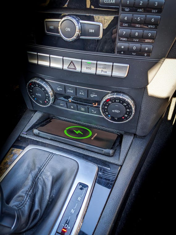 W204 Wireless charger Mercedes C class charger c63 wireless charger Mercedes coupe w207 Mercedes apple carplay Mercedes android auto - Image 5