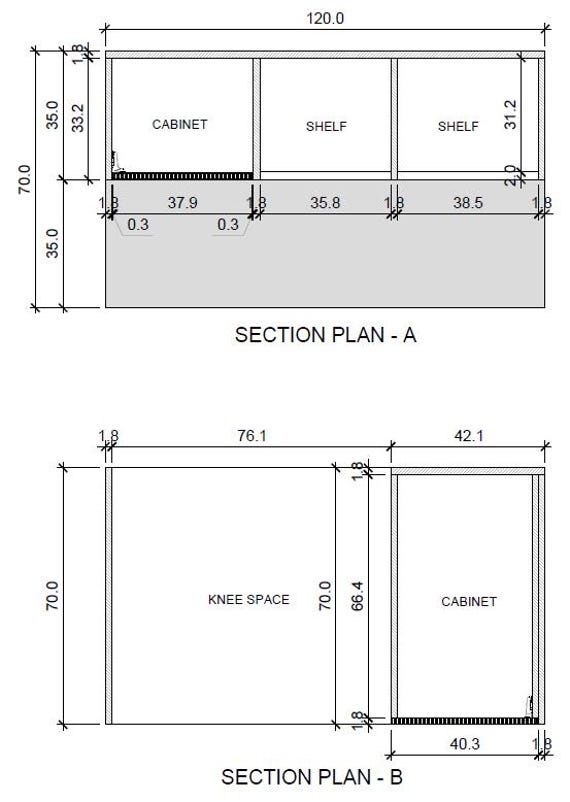 DIY Desk with Drawers & Bookshelf Plans (PDF Download) - Image 4