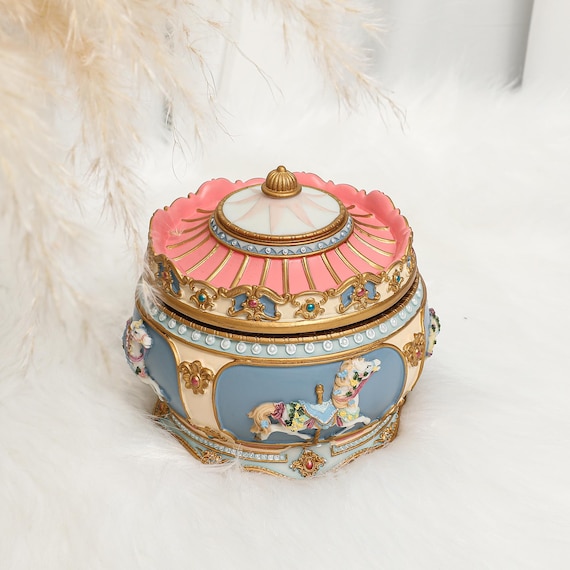 Personalized Carousel & Ballerina Music Box, Custom Engraved Name Musical Box, Personalized Birthday Gift, Christmas Gifts, Keepsake Gifts - Image 8