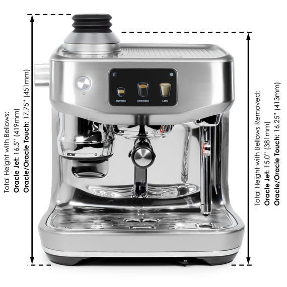 ARO Espresso™ Single Dose Hopper with Silicone Bellows | Compatible with Breville/Sage Oracle Jet and Oracle/Oracle Touch - Image 8