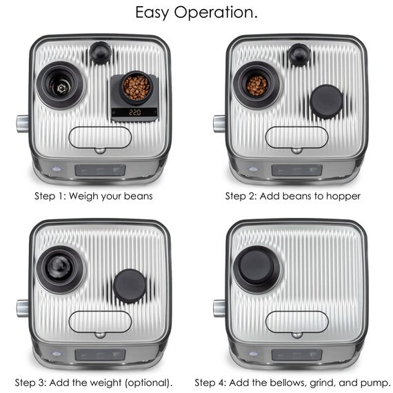 ARO Espresso™ Single Dose Hopper with Silicone Bellows | Compatible with Breville/Sage Oracle Jet and Oracle/Oracle Touch - Image 6