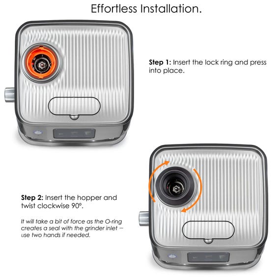 ARO Espresso™ Single Dose Hopper with Silicone Bellows | Compatible with Breville/Sage Oracle Jet and Oracle/Oracle Touch - Image 5