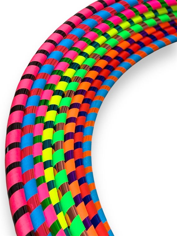 Weighted Beginner Hula Hoop Coil-Down Collapsible PE Travel Hoop - Children and Adult Sizes - Image 4