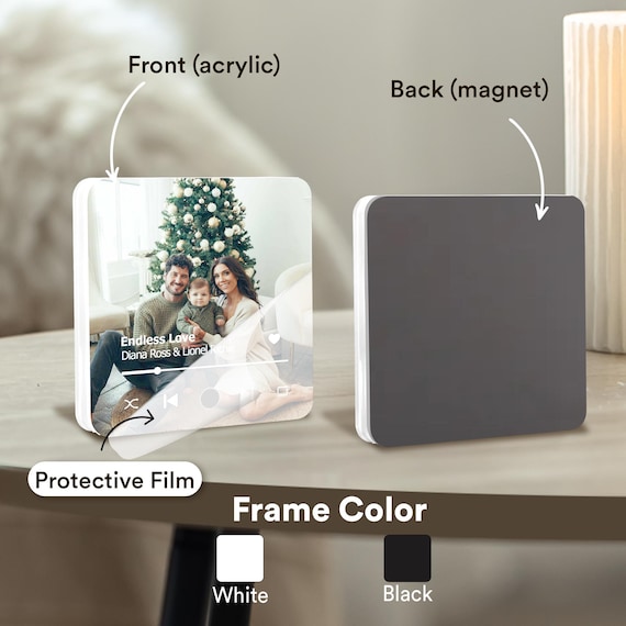 Personalized Music Magnet Fridge Magnet - Custom Music Gifts Photo Album Magnets With Your Text - Birthday Gifts for Family - Image 6