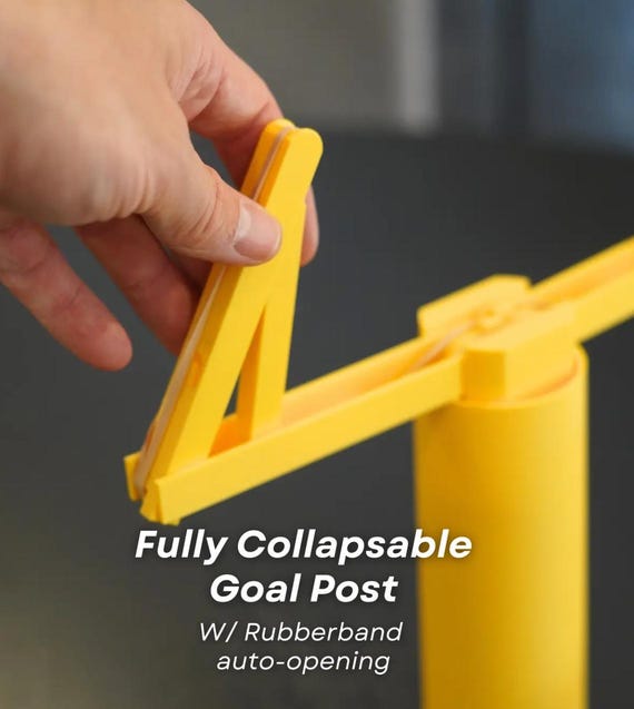 Desktop Football | With Fully Collapsing Field Goal Post 3d Printed Desk Table Top Tabletop Cubicle Sport Sports Games Collapsible ForgeCore - Image 4