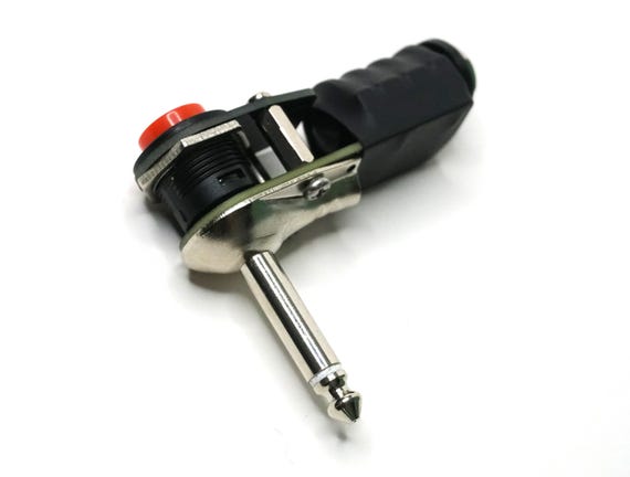 Arcade-Style Kill-Switch for guitar / Synth / Audio equipment - Mono quarter-inch momentary mute switch - 1/4th inch right angle plug - Image 6
