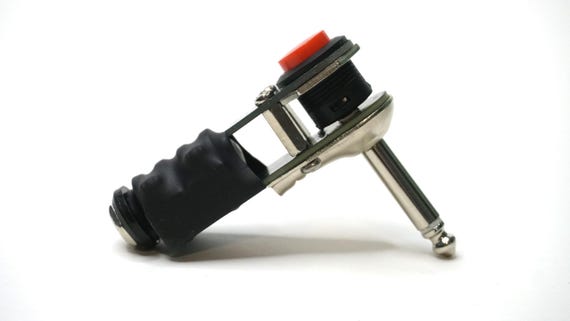 Arcade-Style Kill-Switch for guitar / Synth / Audio equipment - Mono quarter-inch momentary mute switch - 1/4th inch right angle plug - Image 8