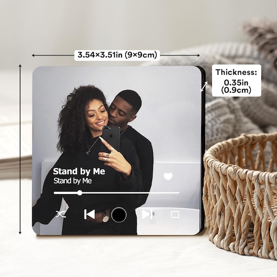 Personalized Music Magnet Fridge Magnet - Custom Music Gifts Photo Album Magnets With Your Text - Birthday Gifts for Family - Image 5