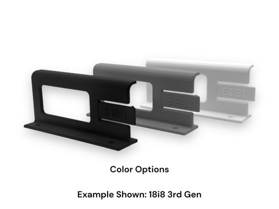 Under Desk Mount for MOTU M2 / M4 USB Audio Interface with Mounting Kit; 3 Color Options; Reversible; Easy Installation; - Image 9