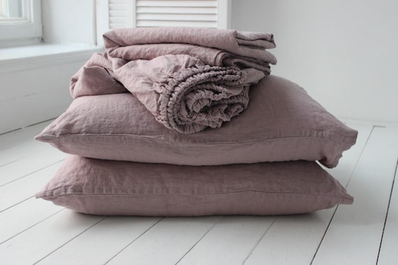 Organic Flax Linen Bed Sheet Set: European Stonewashed Linen - Image 7