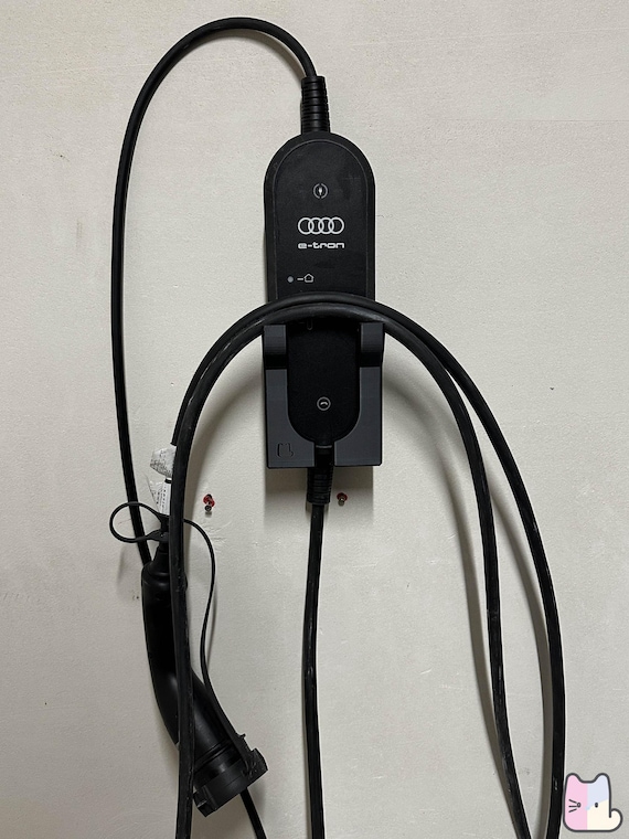 Wall Mount Bracket for EV Charger with Cable Holder: Audi E-tron, Skoda, Porsche, VW - Image 3