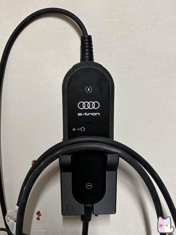 Wall Mount Bracket for EV Charger with Cable Holder: Audi E-tron, Skoda, Porsche, VW - Image 2