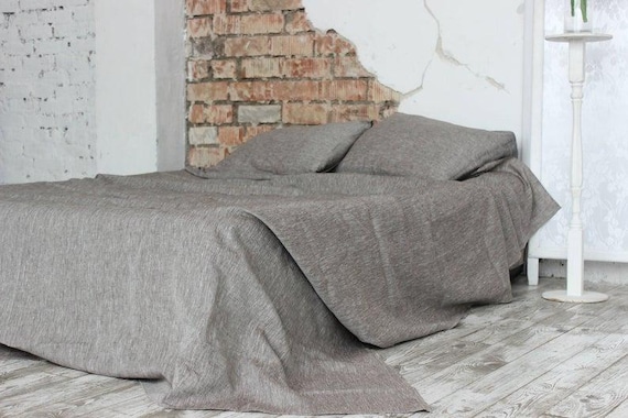 Organic Flax Linen Bed Sheet Set: European Stonewashed Linen - Image 5