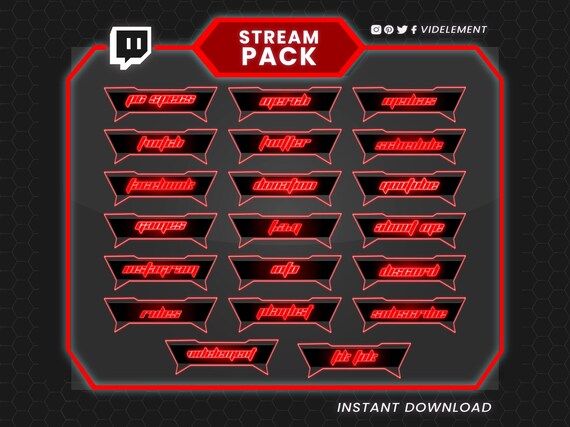 Valentine's Day Cat Stream Overlays, Animated emotes, Twitch Alerts, Panels, Twitch Emotes, Sub Badges, Screen Overlays, Webcam Overlays - Image 5