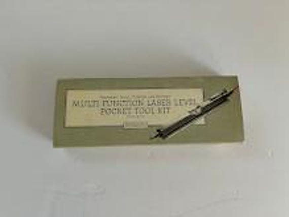 Restoration Hardware Laser Level Pocket Multi-Function Tool Kit in Original Box - Image 8
