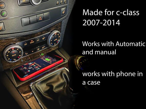 W204 Wireless charger Mercedes C class charger c63 wireless charger Mercedes coupe w207 Mercedes apple carplay Mercedes android auto - Image 2