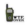 WTF, Over Sticker | Walkie Talkie Sticker | WTF Sticker | Army Sticker WTF, Over Sticker | Walkie Talkie Sticker | WTF Sticker | Army Sticker